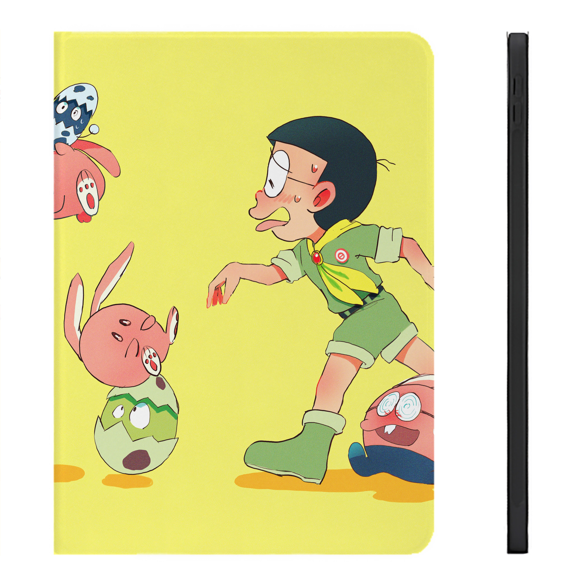 （画像用） ドラえもん Doraemon IPadケース ペンホルダー付き ブックスタイルデザイン